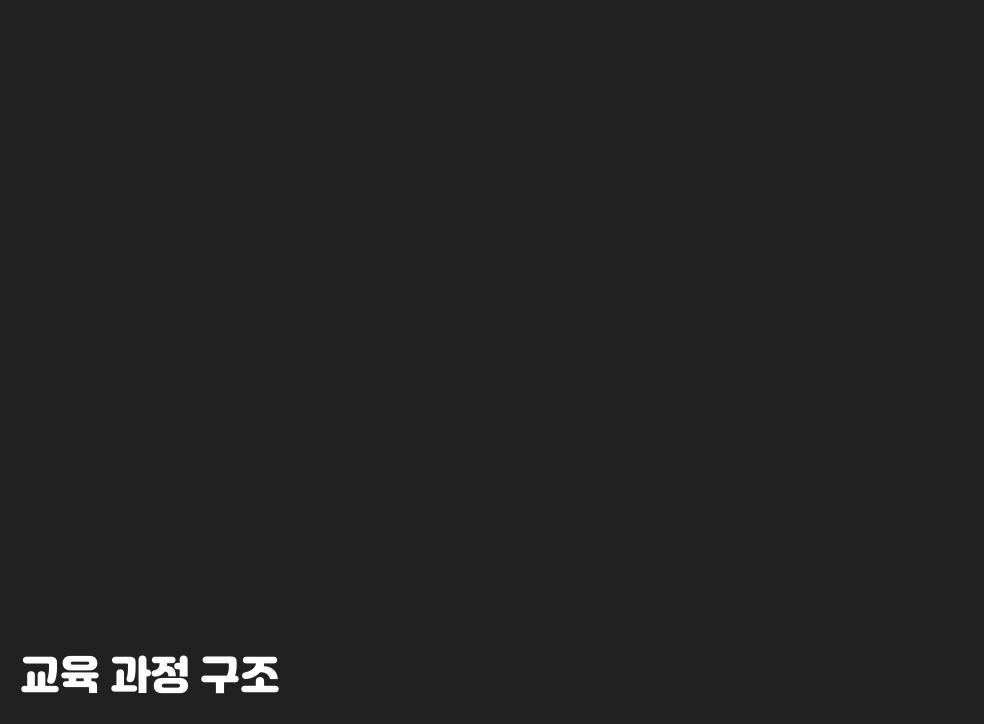 교육 과정 구조