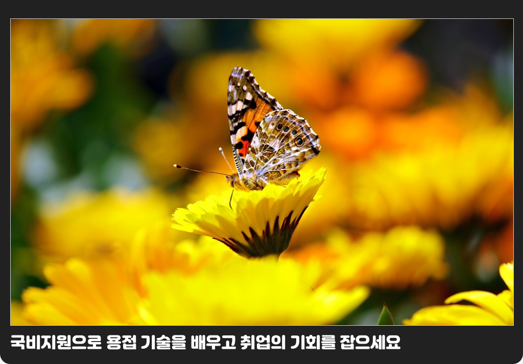 국비지원으로 용접 기술을 배우고 취업의 기회를 잡으세요
