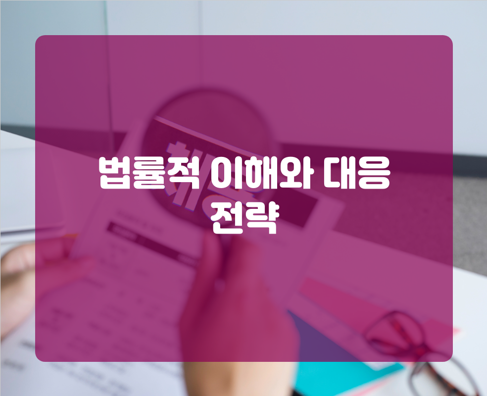 법률적 이해와 대응 전략