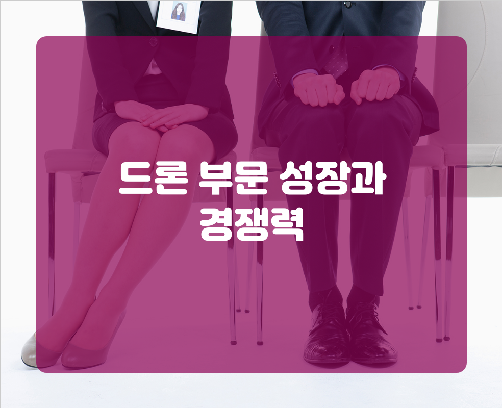 드론 부문 성장과 경쟁력
