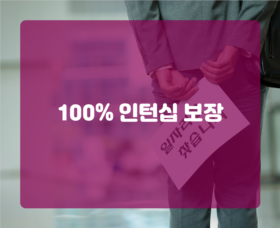 100% 인턴십 보장