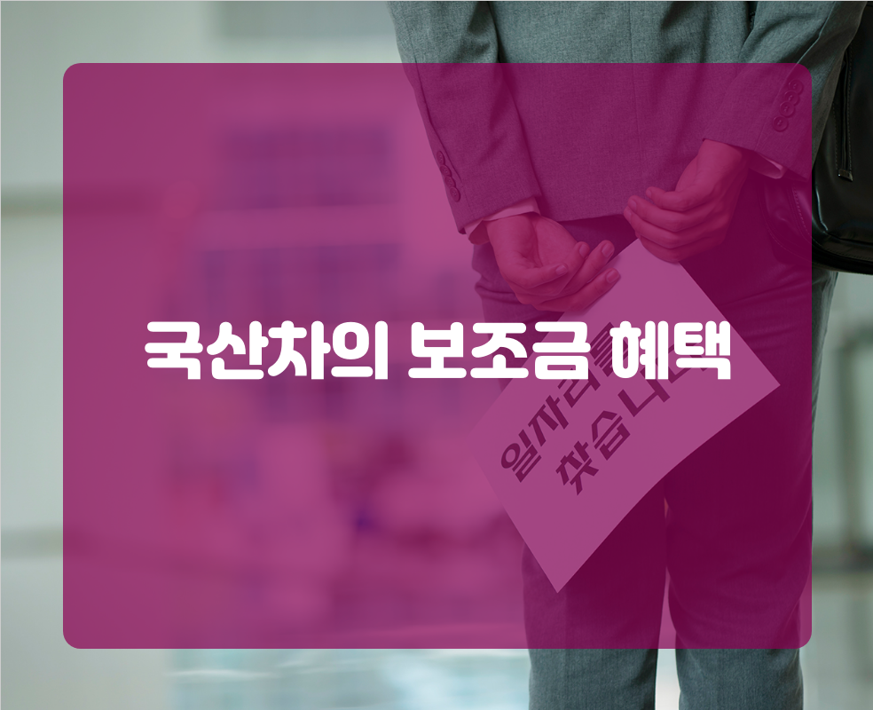 국산차의 보조금 혜택