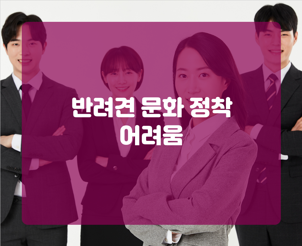 반려견 문화 정착 어려움