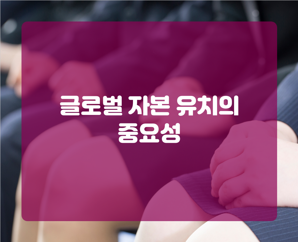글로벌 자본 유치의 중요성