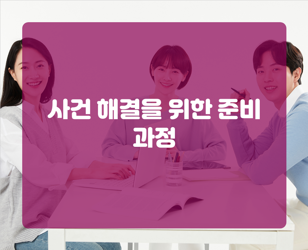 사건 해결을 위한 준비 과정