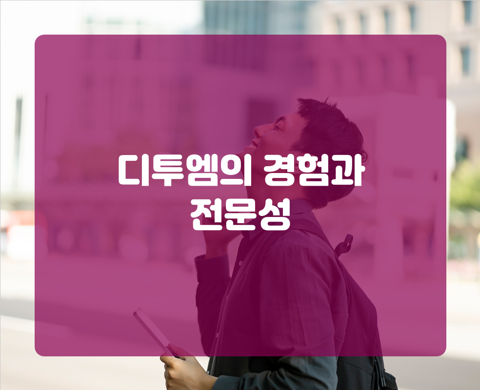 디투엠의 경험과 전문성