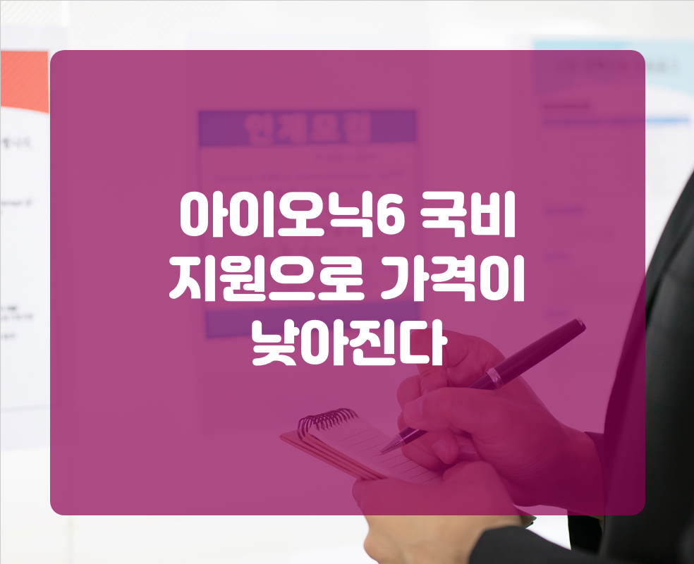 아이오닉6 국비 지원으로 가격이 낮아진다