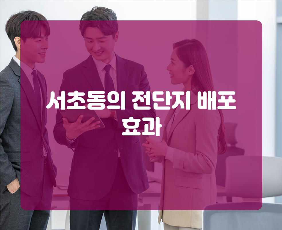 서초동의 전단지 배포 효과
